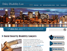 Tablet Screenshot of daleydisabilitylaw.com